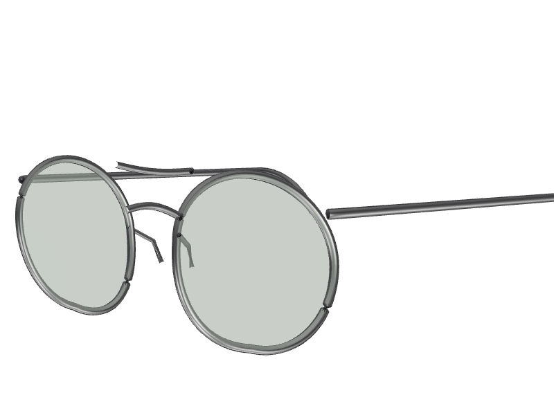 Sample aviator from a three-quarter angle